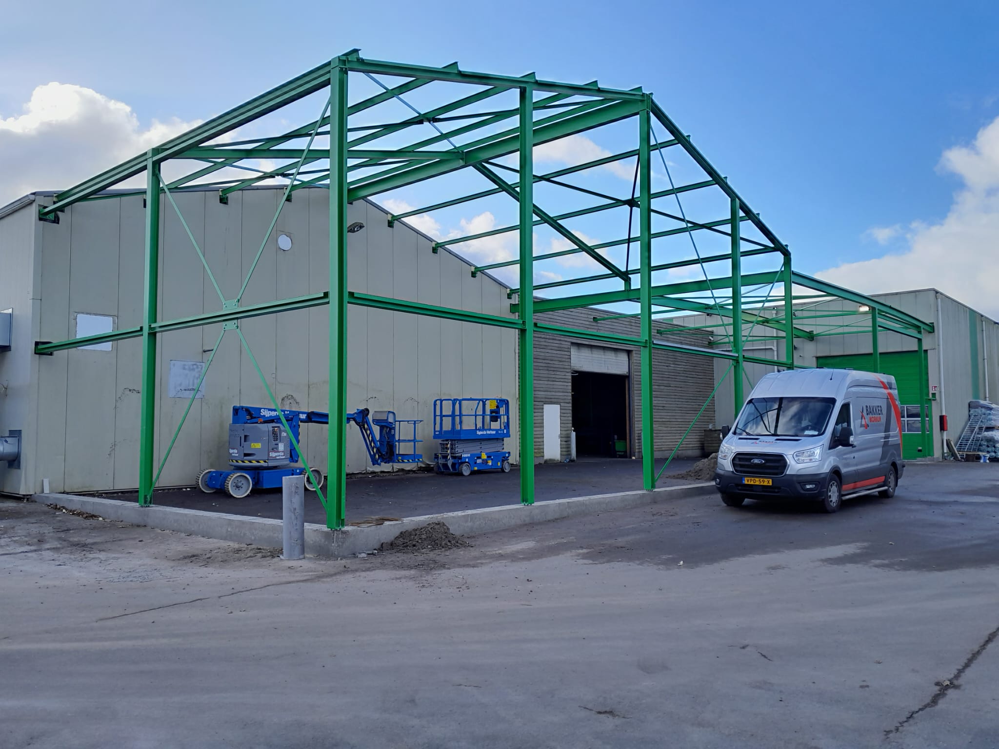 Kramers Bouwbedrijf Sint Nicolaasga - Uitbreiding productiehal - 2025 1 Kramers Bouwbedrijf Sint Nicolaasga staalconstructie WNWR9784
